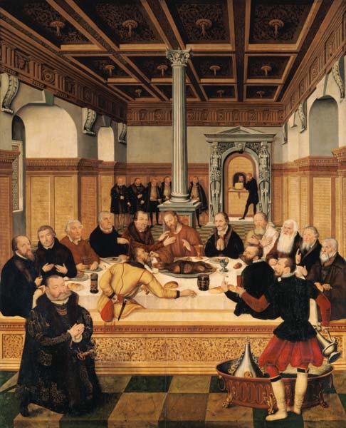 Cranach d.J., Das Abendmahl van Lucas Cranach 
