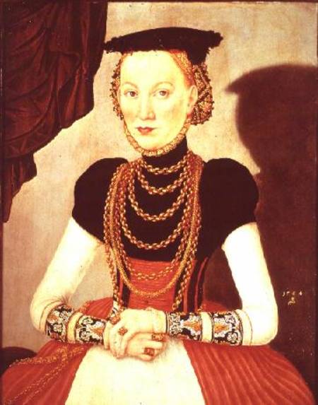 Portrait of a woman van Lucas Cranach 