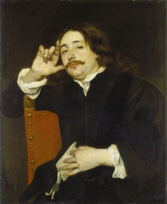 Portrait of a Man van Lucas Franchoys II