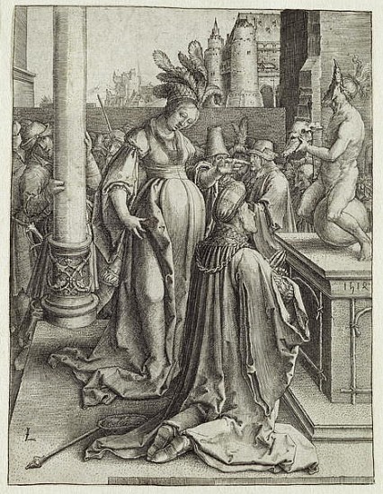 Solomon Prays in front of a Graven Image, c.1514 van Lucas van Leyden