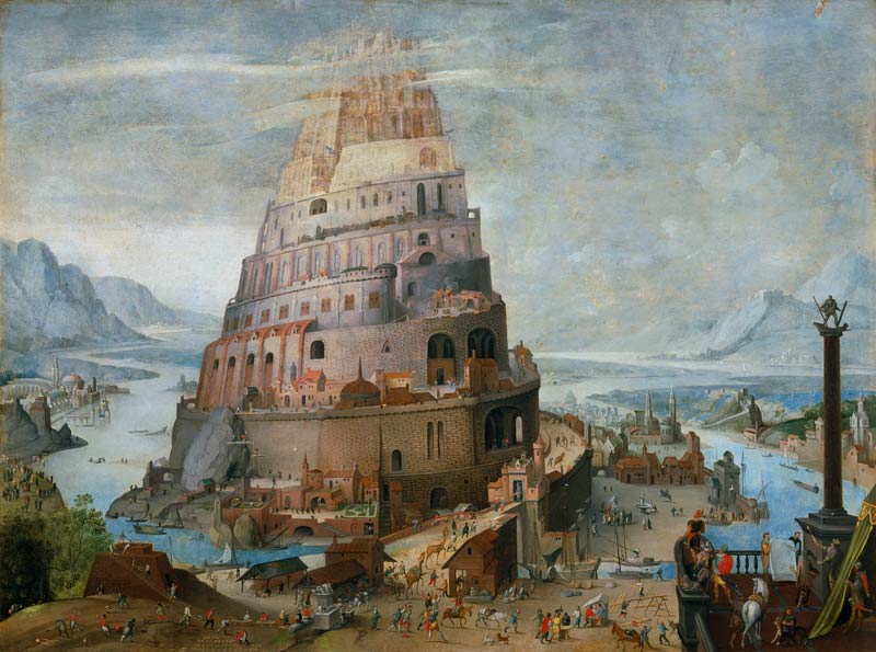 De toren van Babel van Lucas van Valckenborch