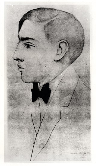 Portrait of Raymond Radiguet (1903-23) van Lucien Daudet