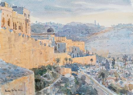 Sunrise on the City Wall, Jerusalem