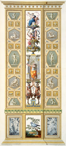 Panel from the Raphael Loggia at the Vatican, from 'Delle Loggie di Rafaele nel Vaticano', engraved van Ludovicus Tesio Taurinensis