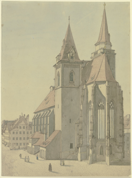 Die Stadtkirche St. Jakob in Rothenburg ob der Tauber van Ludwig Hoffstadt