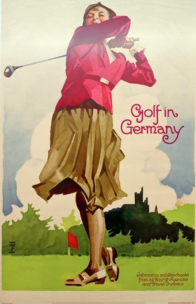 Golf in Germany / Information and Handbooks from all Tourist Agencies and Travel Bureaus van Ludwig Hohlwein