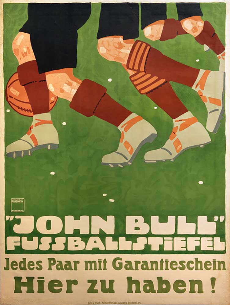 JOHN BULL FOOTBALL BOOTS. Every couple with guarantee certificate. To have here! van Ludwig Hohlwein