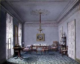Drawing room Interior in the Palace in Stuttgart, Wurttemburg  on