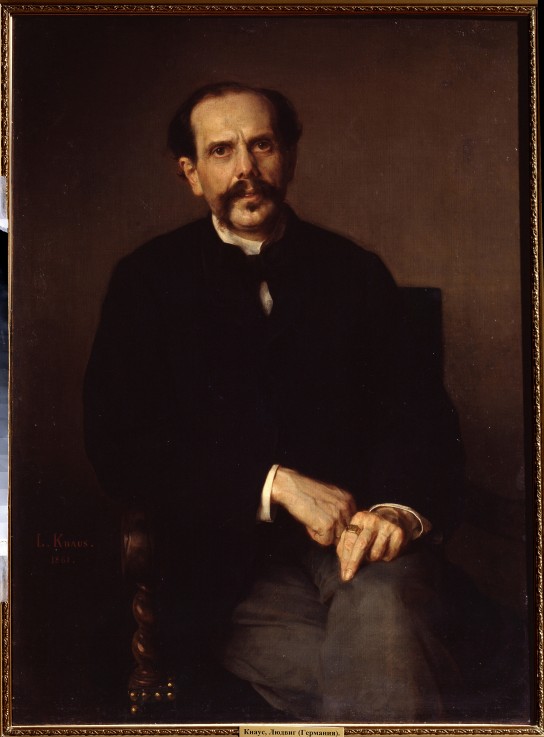 Portrait of a Man van Ludwig Knaus