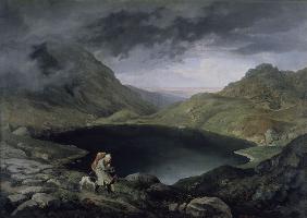 L.Richter, Lake in Riesengebirge /1839