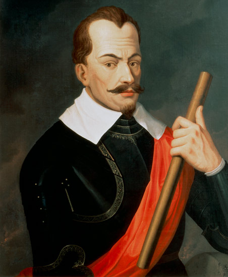 Portrait of Albrecht Wenzel Eusebius von Wallenstein (1583-1634) Duke of Friedland and Mecklenburg a van Ludwig Schnorr von Carolsfeld