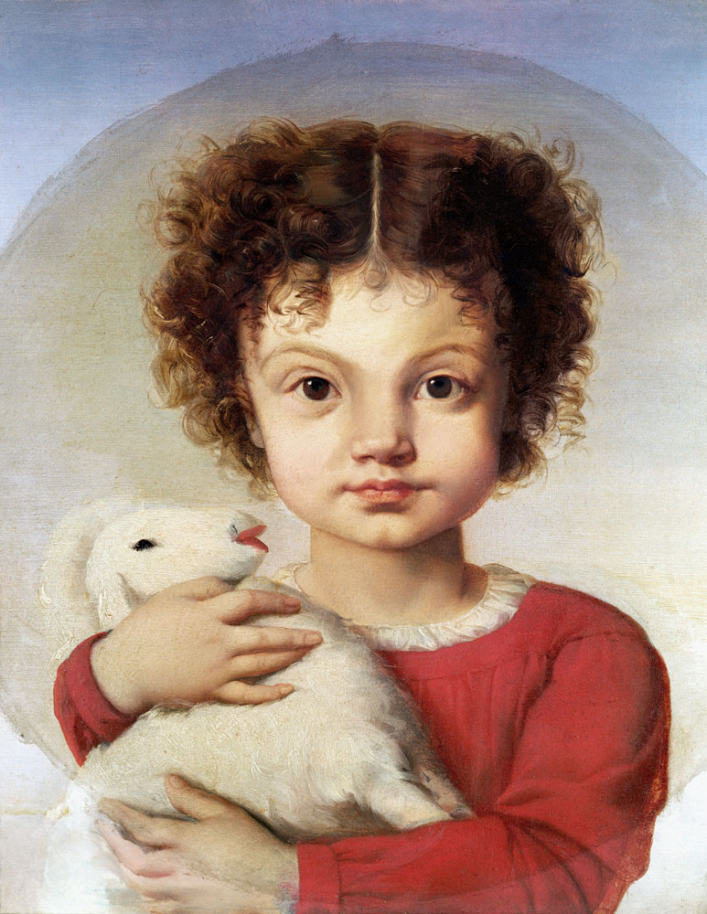 Portrait of the Artist''s Daughter, Lina van Luigi Calamatta
