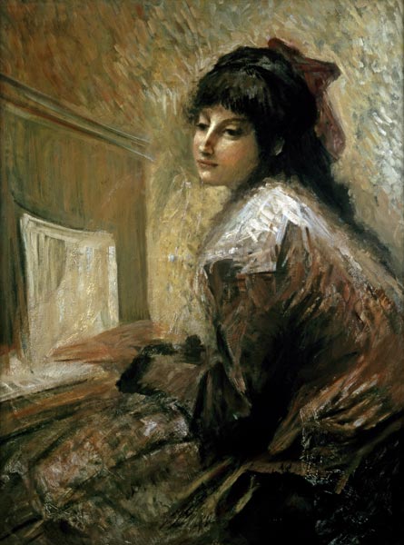 Girl at the Piano van Luigi Conconi
