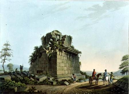 The Base of a Colossal Column near Syracuse, plate 28 from 'Views in the Ottoman Dominions', pub. by van Luigi Mayer