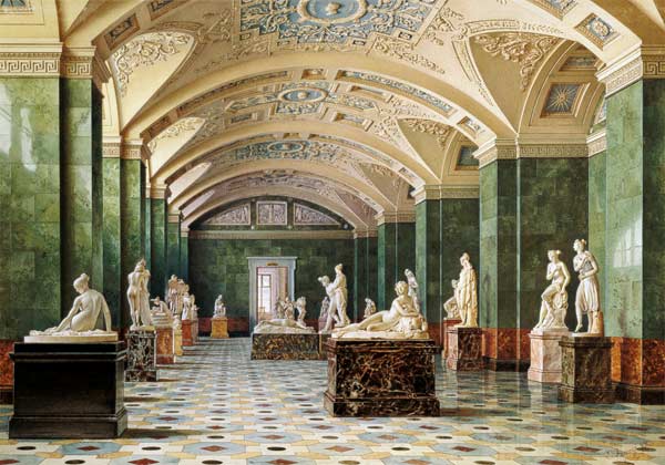 The First Room of Modern Sculpture, New Hermitage van Luigi Premazzi