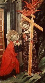 Jesus erscheint dem hl. Petrus. Tafel des Petrus-Altars aus Tarrassa.