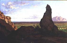 Landscape with a Prominent Rock