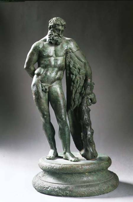 Herakles (Hercules) resting, a reduced van Lysippos
