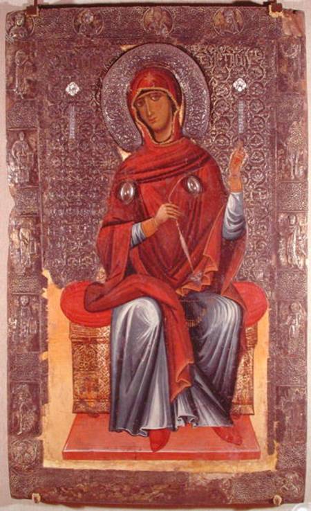Virgin Mary, from the Annunciation van Macedonian School