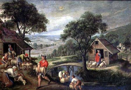 Parable of the Good Shepherd van Maerten van Valckenborch
