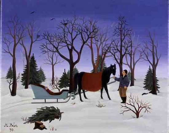 Winter, 1997 (oil on canvas)  van Magdolna  Ban