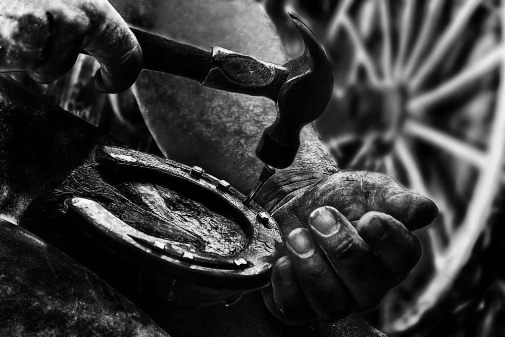 Le MarA©chal fA©rrant (the blacksmith) van Manu Allicot