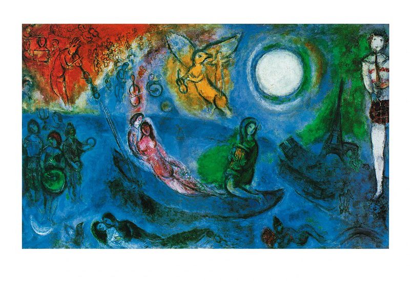Il concerto, 1957  - (MCH-269) van Marc Chagall