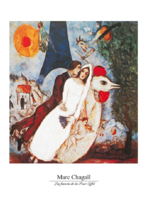 Les fiances  - (MCH-622) van Marc Chagall