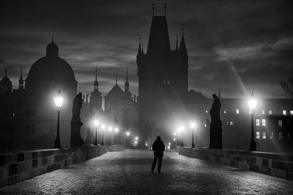 Prague in Black & White van Marcel Rebro