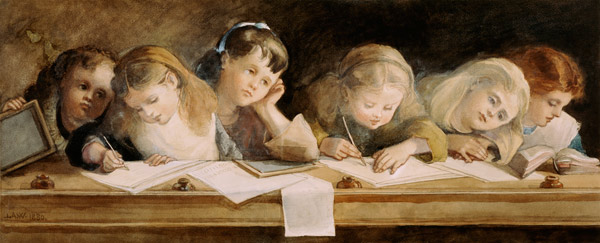The Writing Lesson van Marchioness of Waterford