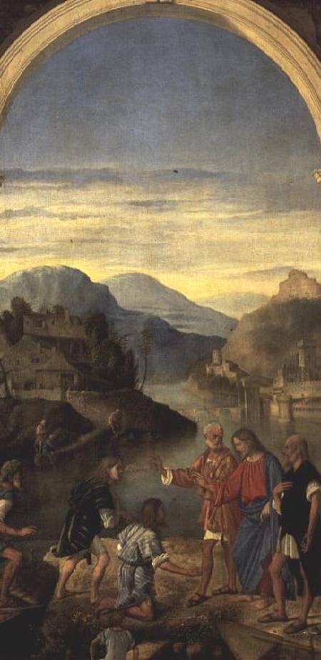 The Annointing of Zebedee's sons James and John van Marco Basaiti