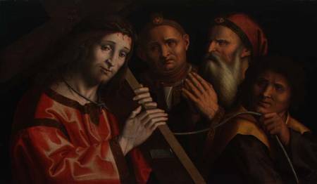 Christ Carrying the Cross and Two Saints van Marco Palmezzano