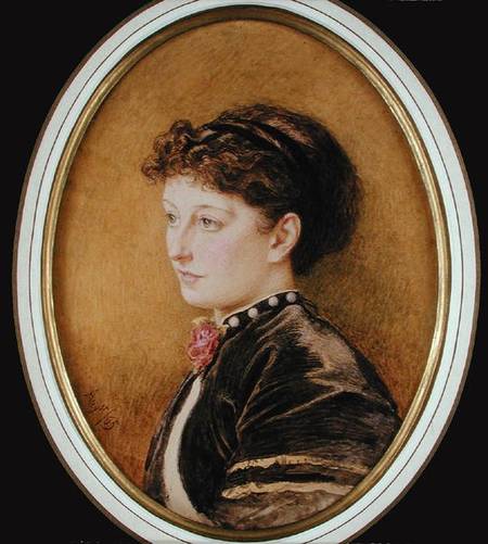 Kate Collins (nee Dickens) 1865 van Marcus Stone