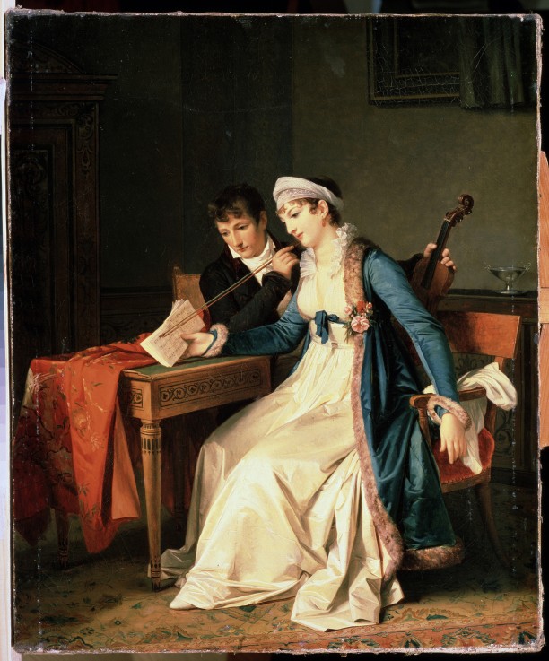 The Music Lesson van Marguerite Gérard