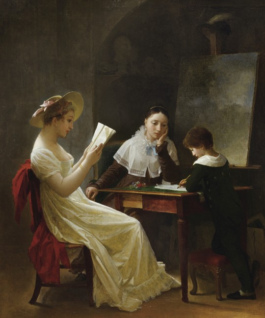 A Young Sketcher van Marguerite Gérard
