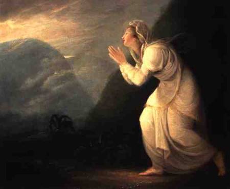 Persian Lady Worshipping the Rising Sun van Maria Hadfield Cosway