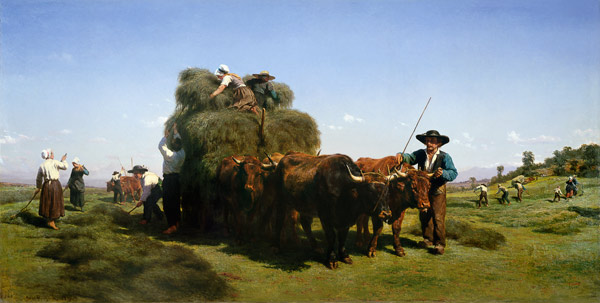 Haymaking, Auvergne van Maria-Rosa Bonheur