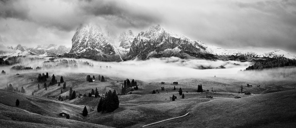 Foggy Dolomites van Marian Kuric