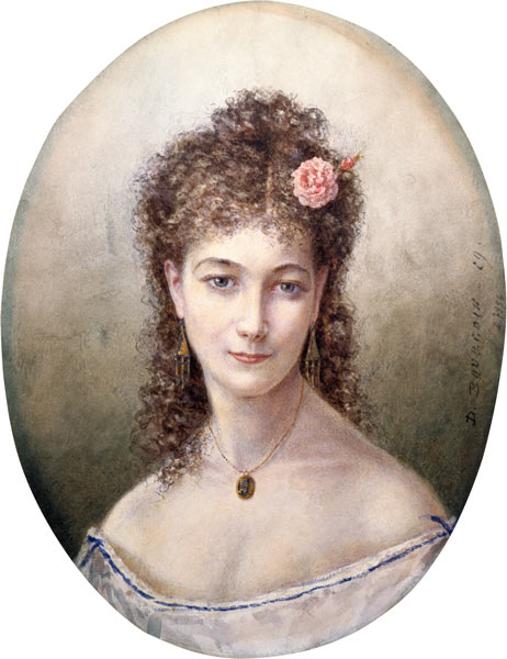 Sarah Bernhardt (1844-1923) 1869 van Marie Desire Bourgoin