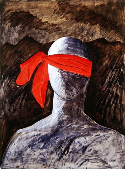 Les Gastons I, 1990 (oil on paper)  van Marie  Hugo