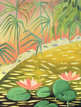 Water Lily Pond I, 1994 (oil on canvas) 