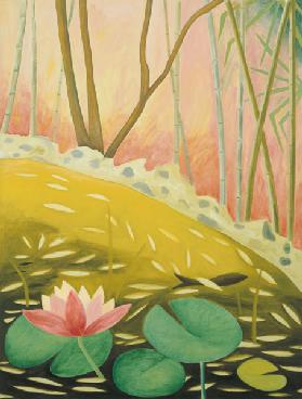 Water Lily Pond II, 1994 (oil on canvas) 