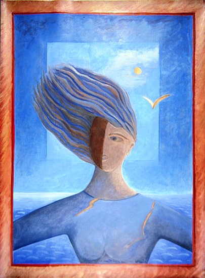 Zoe de la Mer, 1993 (oil on paper)  van Marie  Hugo