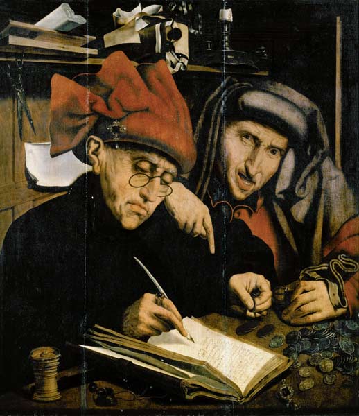 The Tax Gatherers, after the painting by Quentin Massys van Marinus van Roejmerswaelen
