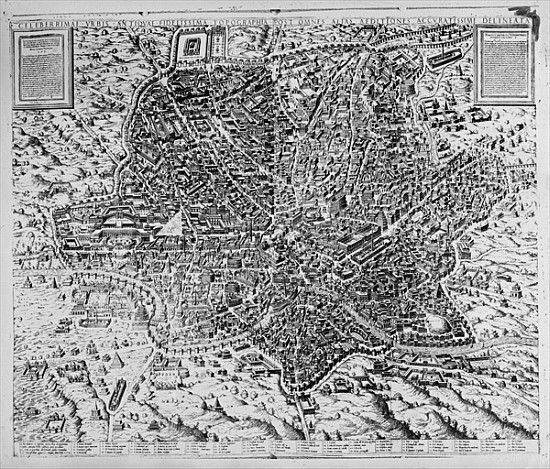 Map of Rome van Mario Cartaro