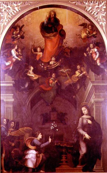 The Annunciation van Mariotto di Bigio Albertinelli