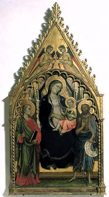 Madonna and Child with St. Philip and St. John the Baptist (tempera on panel) van Mariotto  di Nardo