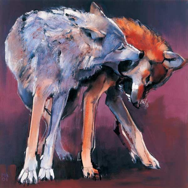 Two Wolves van Mark  Adlington