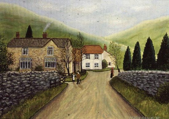 A Country Lane with Stone Walls, 1987  van Mark  Baring