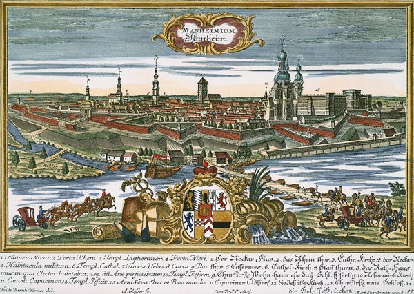 Mannheim c.1750 van Martin Engelbrecht